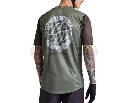 Вело джерси TLD Flowline SS Jersey Flipped [Olive] SM