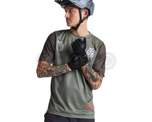 Вело джерси TLD Flowline SS Jersey Flipped [Olive] MD
