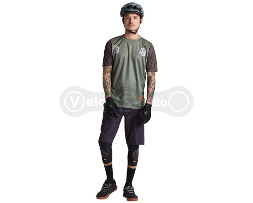 Вело джерси TLD Flowline SS Jersey Flipped [Olive] MD