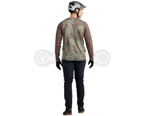 Вело джерсі TLD Skyline LS Chill Jersey Scattered [Olive] XL