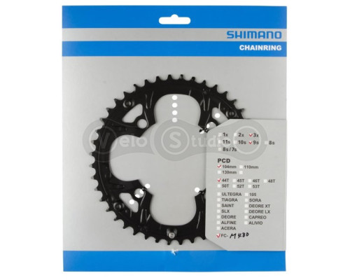 Зірка шатунів Shimano FC-M480, 44 зуби, BCD104