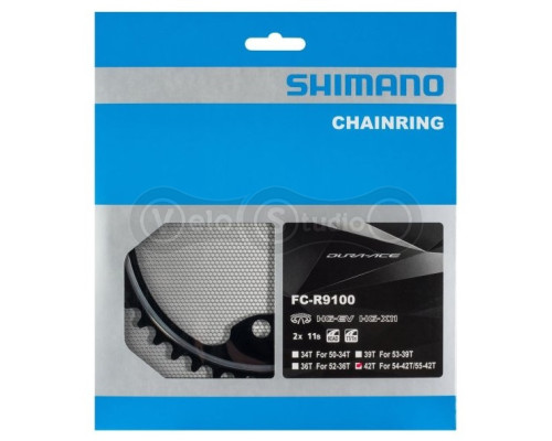 Зірка шатунів Shimano FC-R9100 DURA-ACE 42 зуба 2х11 швидкостей MX