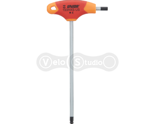Шестигранник Unior Tools с Т-образной рукояткой с закруглённым жалом 4 RED