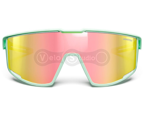 Вело окуляри JULBO FURY Reactiv Mint Light Green Pink - фотохромні від 1 до 3 категорії