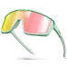 Вело окуляри JULBO FURY Reactiv Mint Light Green Pink - фотохромні від 1 до 3 категорії