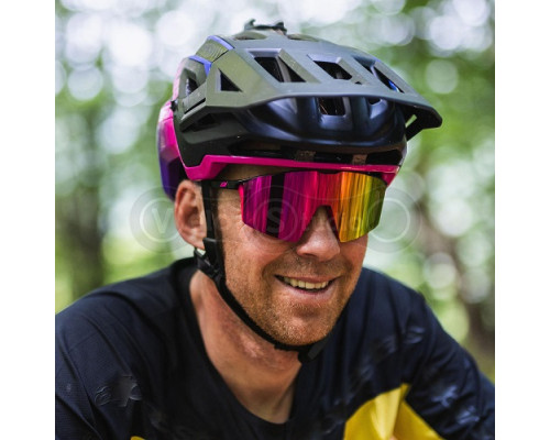 Вело окуляри JULBO Edge Matte Black Pink категорія 3