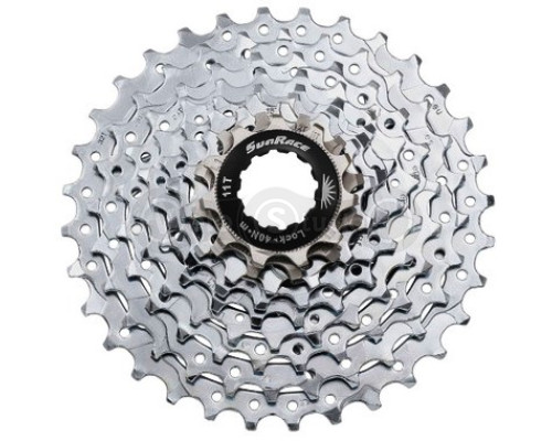 Касета SUN RACE M90 MTB 9 швидкостей 11-36T, Zinc