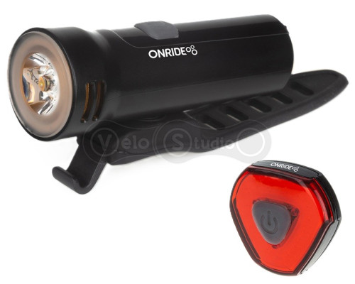 Комплект света ONRIDE Edge (320 lm, 1800 mAh, Type-C) + ONRIDE Incite (22 lm, 260 mAh)