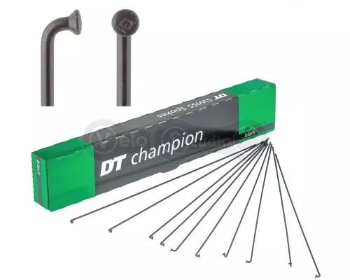 Шприхи DT SWISS Champion 2.0 x 289мм х 100шт чорні