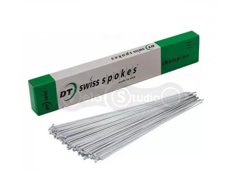 Спиці DT Swiss Champion Standart 1.8mm x 268mm срібло 100 шт