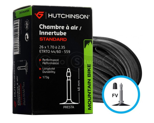 Вело камера HUTCHINSON CH 26X1.70-2.35 VF 48 MM