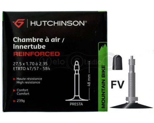 Вело камера HUTCHINSON CH 27,5X1,70/2,35 FV 48 мм (усиленная-1,2мм)