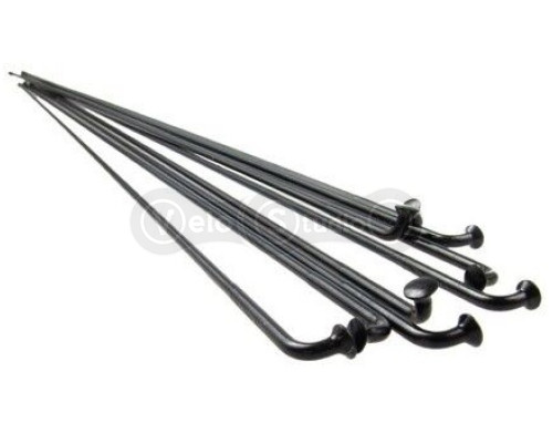 Спицы Rodi 14G/2 мм, 270 мм, нержавейка, черный, 100 шт