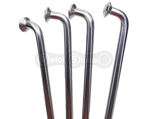 Спицы Rodi 13G/2,3 мм, 256 мм, нержавейка, серебристая, 100 шт