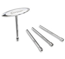 Ключ для спиць Birzman c Т-подібною ручкою, сріблястий