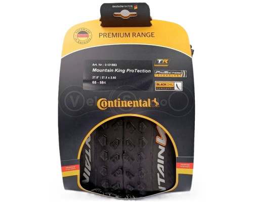 Вело покрышка Continental Mountain King 27.5"x2.6, Tubeless Ready, складная, ProTection