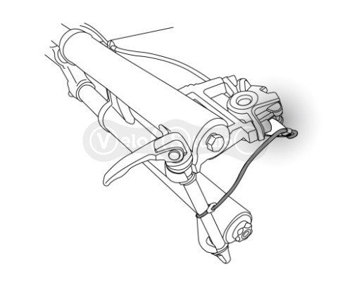 Для транспортировки велосипеда без переднего колеса Birzman Chain Keeper