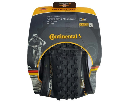 Вело покришка Continental Cross King RaceSport, 29 x 2.20, чорна, доладна, skin
