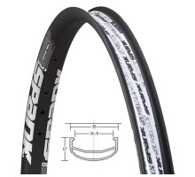Обод SPANK 350, 35x27.5 Tubeless Ready, 32 отв, F/V Presta