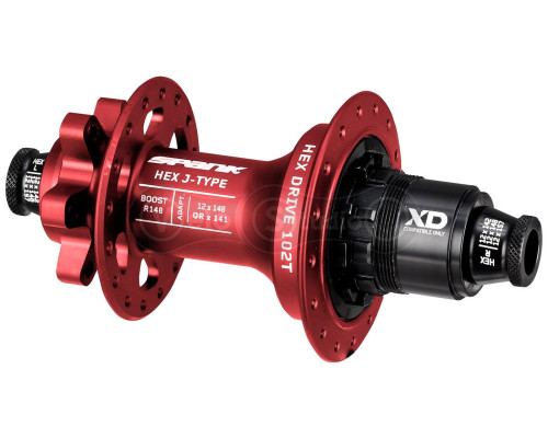 Задня втулка SPANK HEX J-Type Boost R148 Sram XD 32H, Red