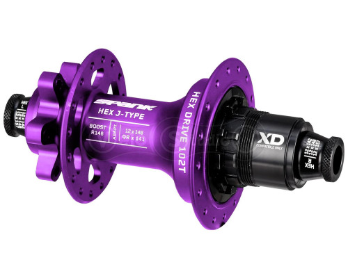 Втулка задняя SPANK HEX J-Type Boost R148 Sram XD 32H, Purple