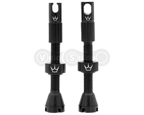 Ніпелі Peaty's x Chris King Tubeless Valves, 42mm, Black - 2 шт