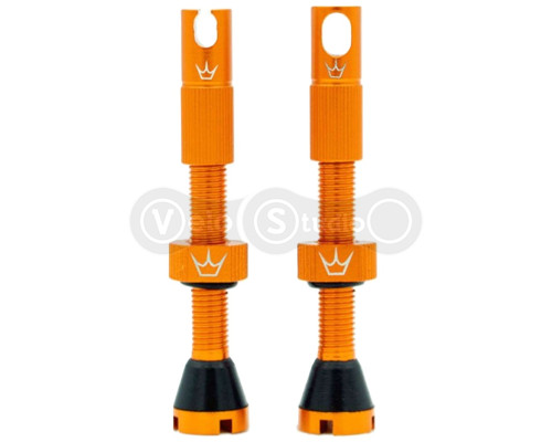Ніпелі Peaty's x Chris King Tubeless Valves, 42mm, Mango - 2 шт