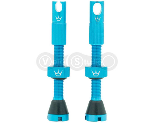 Ниппели Peaty's x Chris King Tubeless Valves, 42mm, Turquoise - 2 шт
