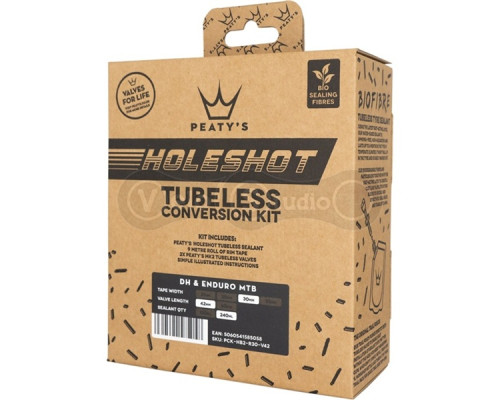 Набір для безкамерки Peaty's Holeshot Tubeless Conversion Kit, Enduro/DH, 30mm