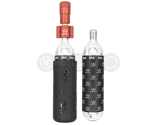 Насос Peaty's Holeshot CO2 Tyre Inflator, MTB 25g, Red
