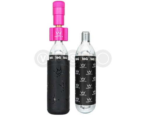Насос Peaty's Holeshot CO2 Tyre Inflator, Road & Gravel 16g, Punch