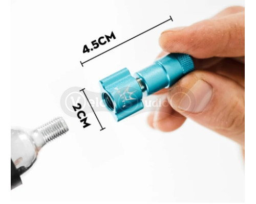 Адаптер картриджа-баллона Peaty's Holeshot CO2 Tyre Inflator Head, Red