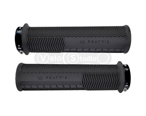Грипси Peaty's Monarch Grip Knurl, Thin 30>32mm, Race Control, Black