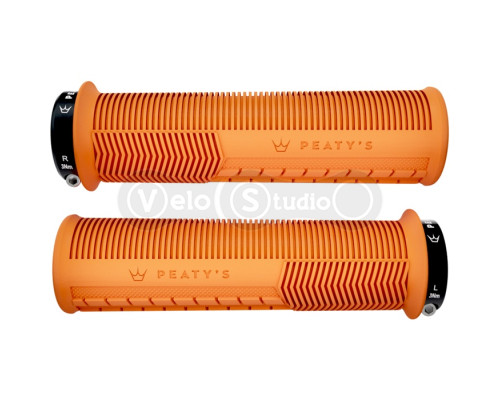 Грипси Peaty's Monarch Grip Mushroom, Thin 30>32mm, Trail Comfort, Mango