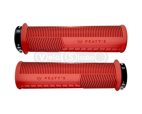 Грипси Peaty's Monarch Grip Mushroom, Thin 30>32mm, Trail Comfort, Red