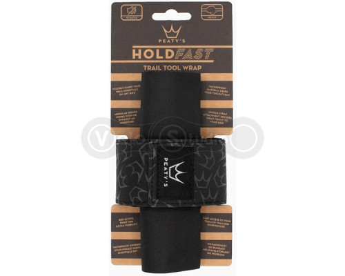 Сумка для инструментов на раму Peaty's HoldFast Trail Tool Wrap, Nightrider Black