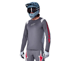 Джерсі Alpinestars A-Supra Astar Jersey - LS Dark Gray, XXL