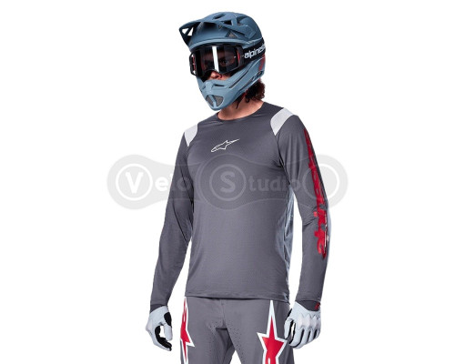 Джерсі Alpinestars A-Supra Astar Jersey - LS Dark Gray, XXL