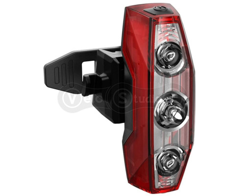 Задняя мигалка Longus SHIP, 5 диодов, 5 функций, 400 Lm, USB