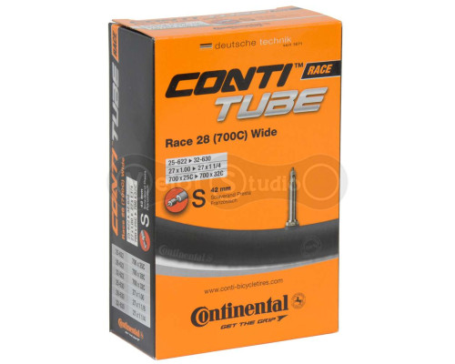 Вело камера Continental Race 700x25C/32C, Training, 25-622/32-630, S42, 170 г