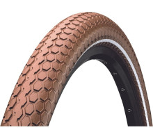 Вело покрышка Continental RIDE Cruiser, 28x2.20, коричневая, светоотражающая