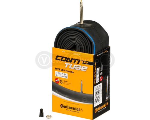 Камера Continental MTB Tube Freeride 26x2.3-2.7, 57-559->70-559, S42, 300 г