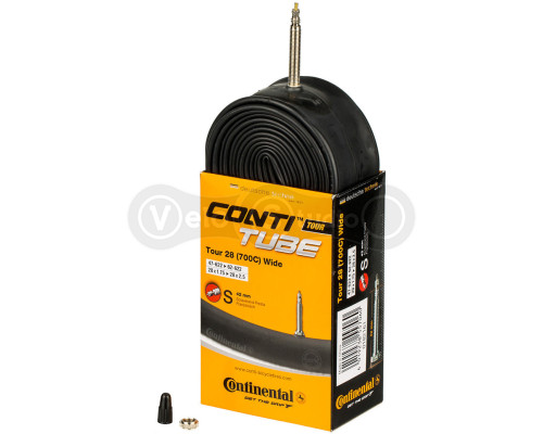 Вело камера Continental Tour Tube Wide 28x1.75-2.50, 47-622->62-622, S42, 230 г