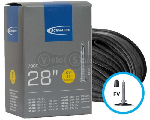 Вело камера Schwalbe SV 17 Standart 700x28C-45C SV 60мм