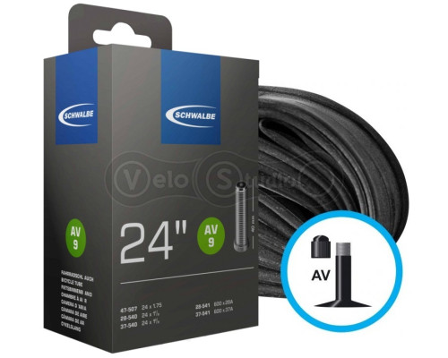 Вело камера Schwalbe AV 9 Standart 24x1.20-1.85 AV 40мм AGV