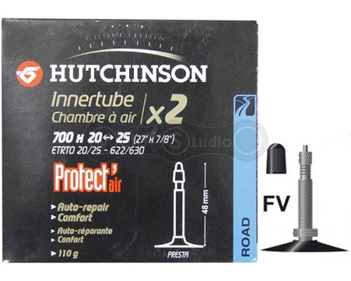 Набір із 2х камер з герметиком HUTCHINSON CH 700X20-25 VF