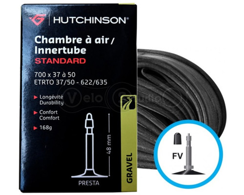 Камера HUTCHINSON STANDARD GRAVEL 700x37-50 VF 48 MM