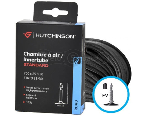 Камера HUTCHINSON TUBE 700x25-30 VF 80 мм