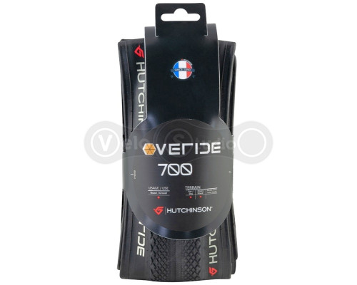 Вело покрышка HUTCHINSON OVERIDE 700X40, Hardskin, Tubeless Ready, Black