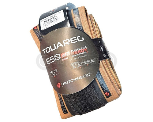Вело покришка Hutchinson TOUAREG 650X47, Reinforced+, Tubeless Ready, Tanwall
